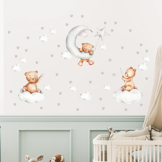 Sticker Teddys im Himmel