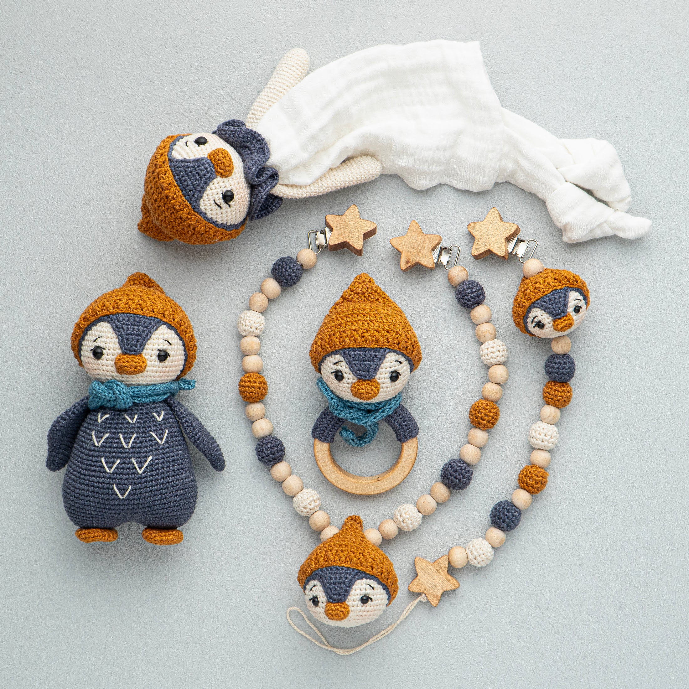Pinguin "Rico" 5er Set